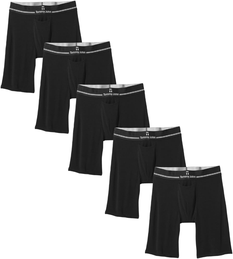 Tommy John Second Skin Boxer Briefs for Men with Quick Draw Fly