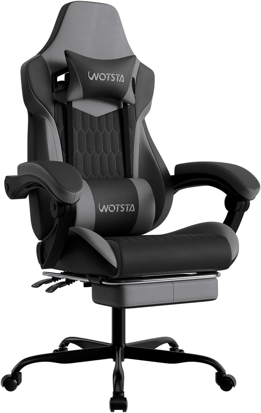 Gaming Chair with Footrest for Ultimate Comfort and Support