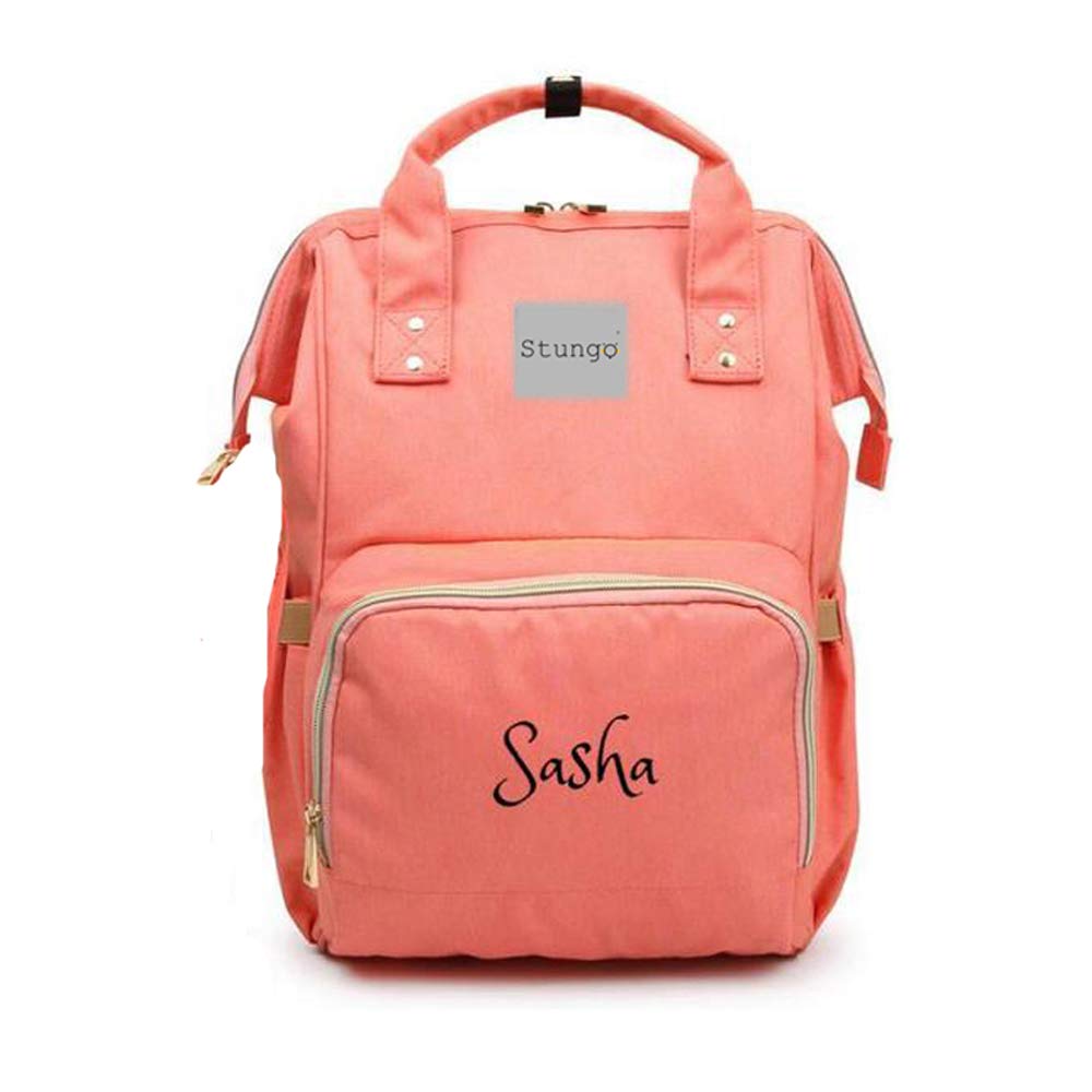 Personalized Large Diaper Bag Knapsack for Infants and Toddlers