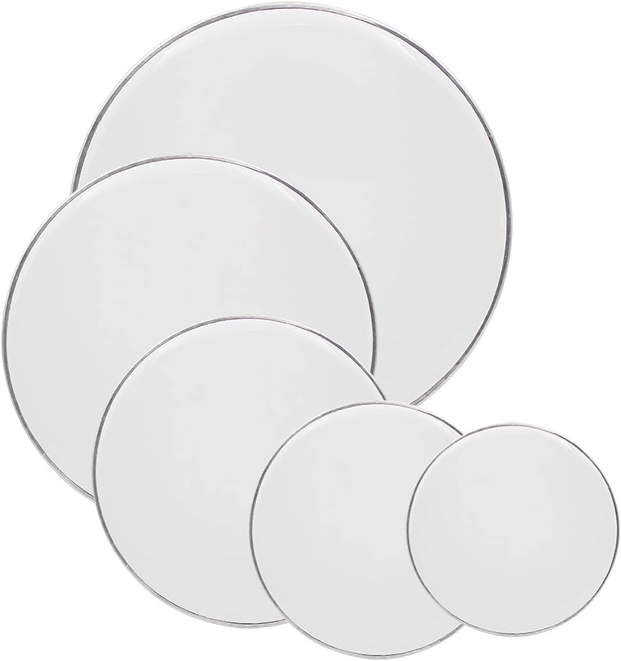 gt4 Drum Heads - 22in, 16in, 14in, 13in, 12in White for Drummers