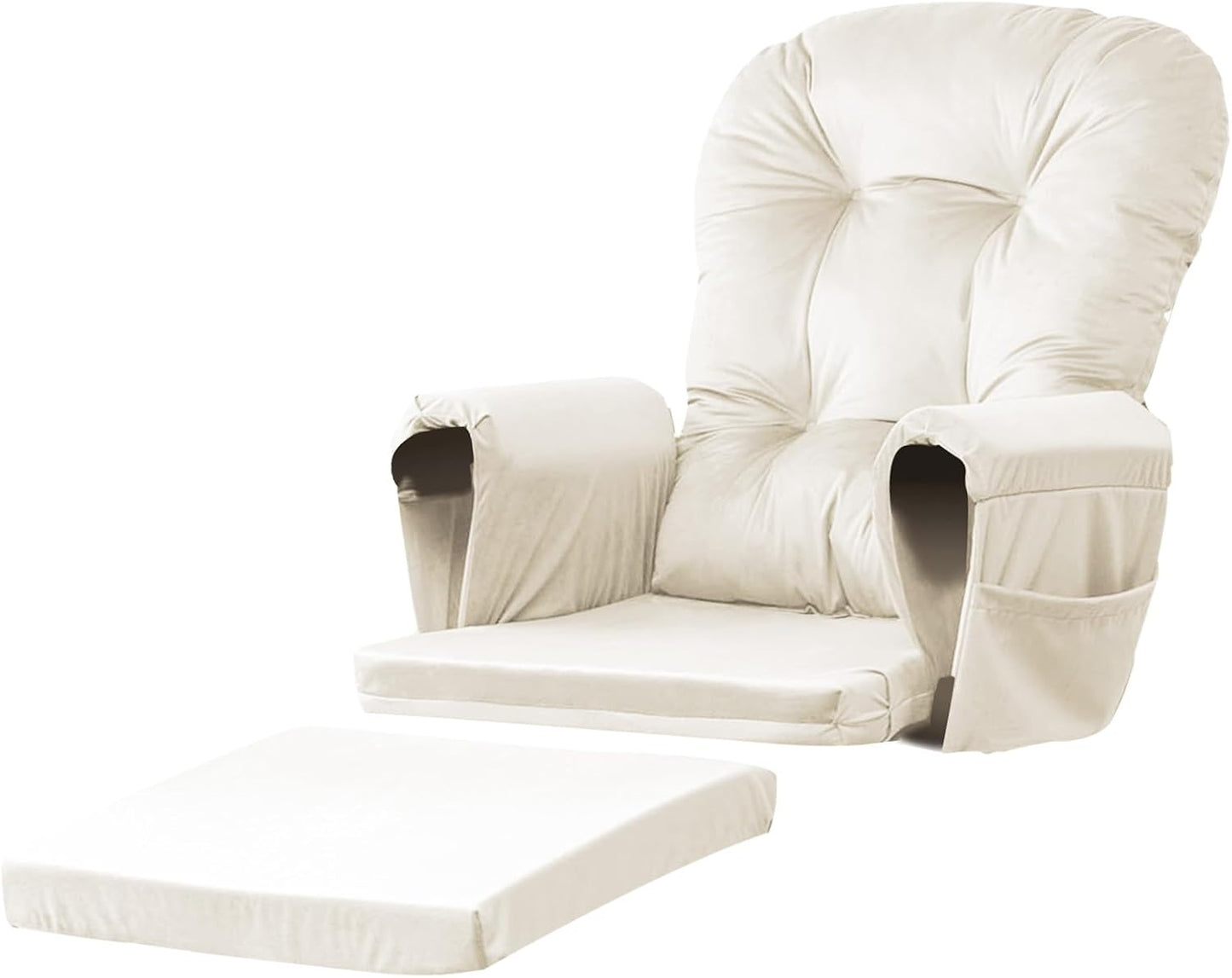 Lucky Monet Glider Rocker Replacement Cushions Set - Beige
