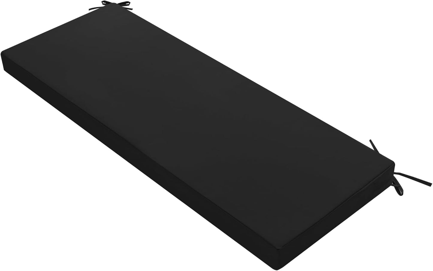 Waterproof Outdoor Bench Cushion for Garden Swing Sofa 59 x 18ft Black