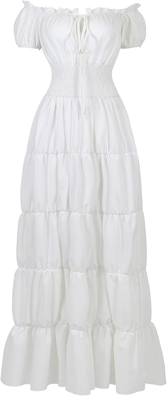 Renaissance Costume Women Medieval Chemise Dress for Events