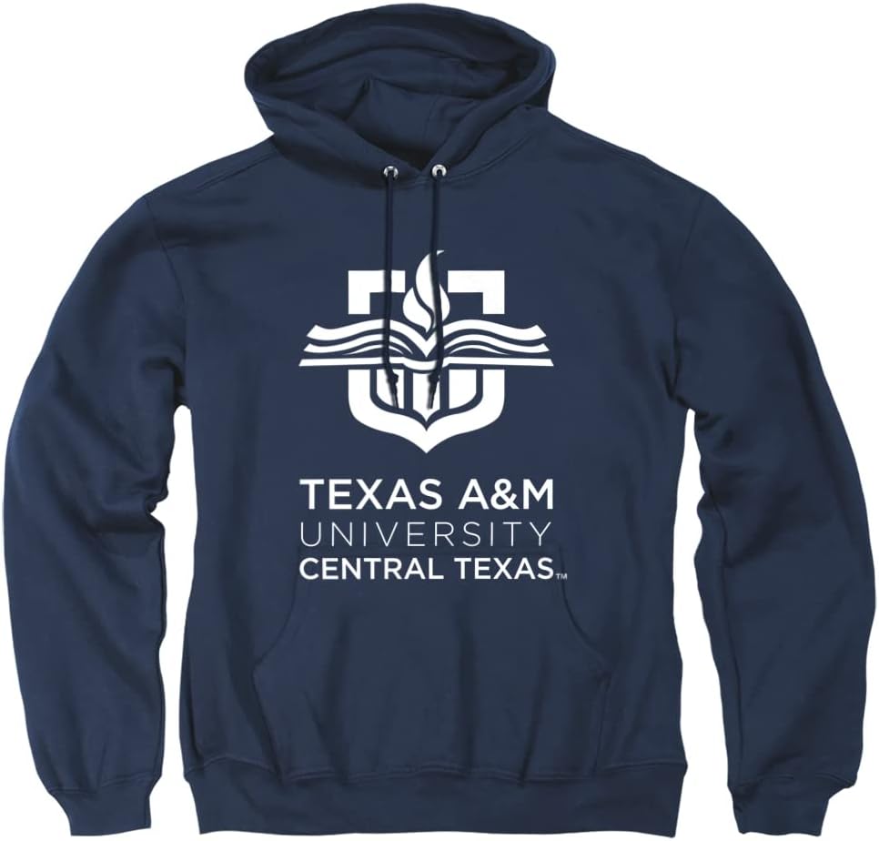 Official Collegiate Distressed Logo Pullover Hoodie for Fans