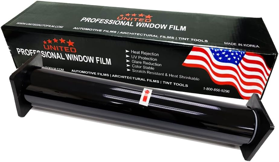 UNITED Window Tint 20in 100ft 3% Nano Carbon Film for Privacy