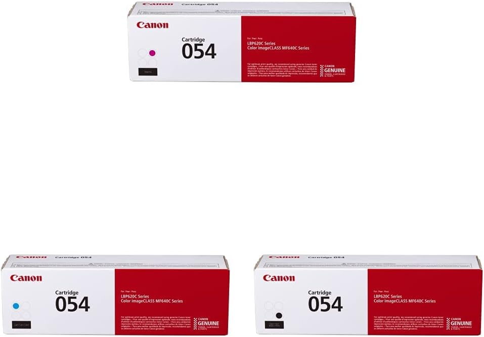 Canon Genuine Toner Cartridge 054 Pack for Color Printers