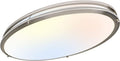 32 in Oval LED Ceiling Light - Slim 60W CCT Adjustable