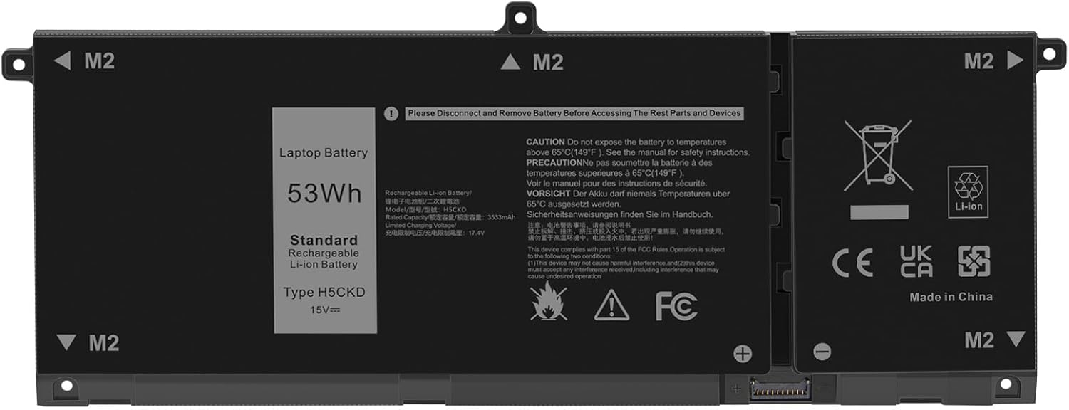 TREE.NB 53Wh H5CKD Battery for Dell Inspiron and Vostro Laptops