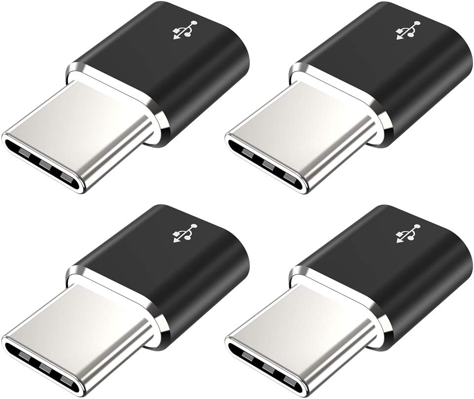 Fast Charging USB C Adapter 4-Pack for Samsung Galaxy & LG