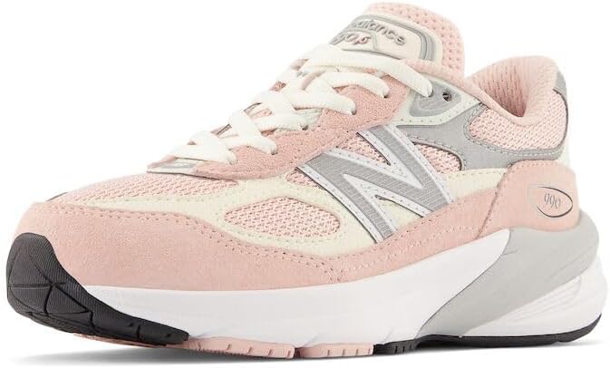 New Balance Kids' 990 V6 Lace-up Sneaker for Active Play