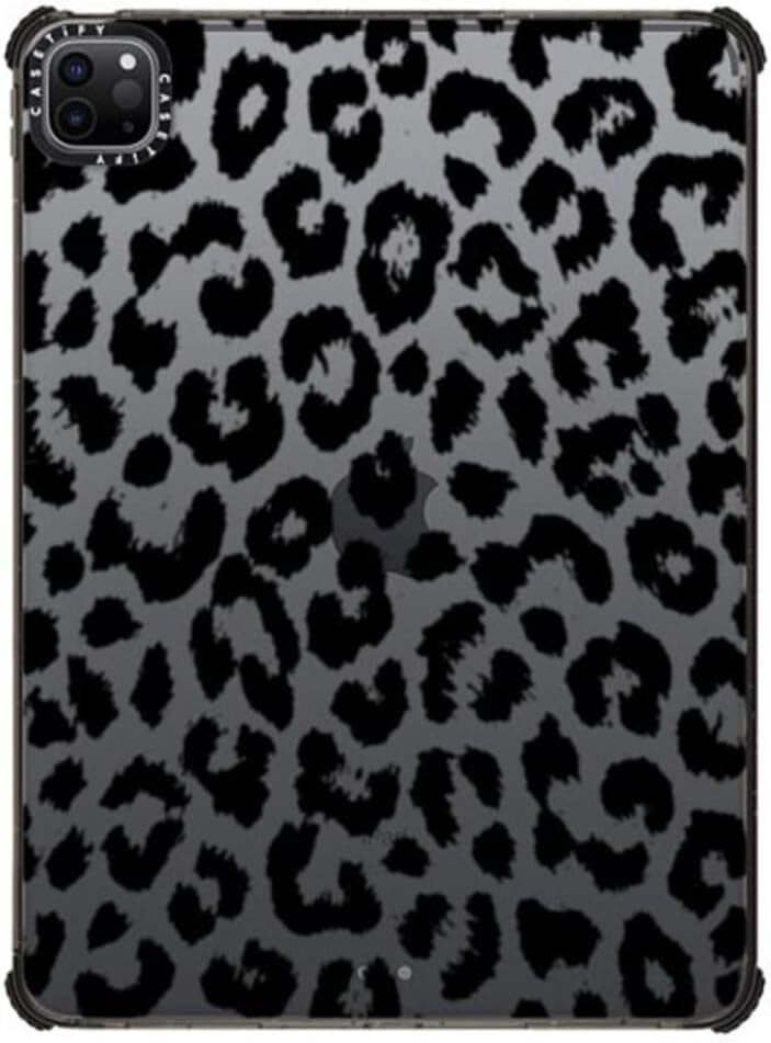 CASETiFY Impact Case for iPad Pro 11 in Transparent Black Leopard