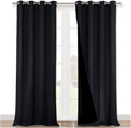 NICETOWN Cold Blocking 100% Blackout Curtains - Deep Light and Heat