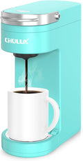 CHULUX Slim Single Serve Coffee Maker - Travel Mug Friendly