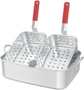 FireRiot 18QT Aluminum Deep Fryer Pot with Baskets - Lightweight