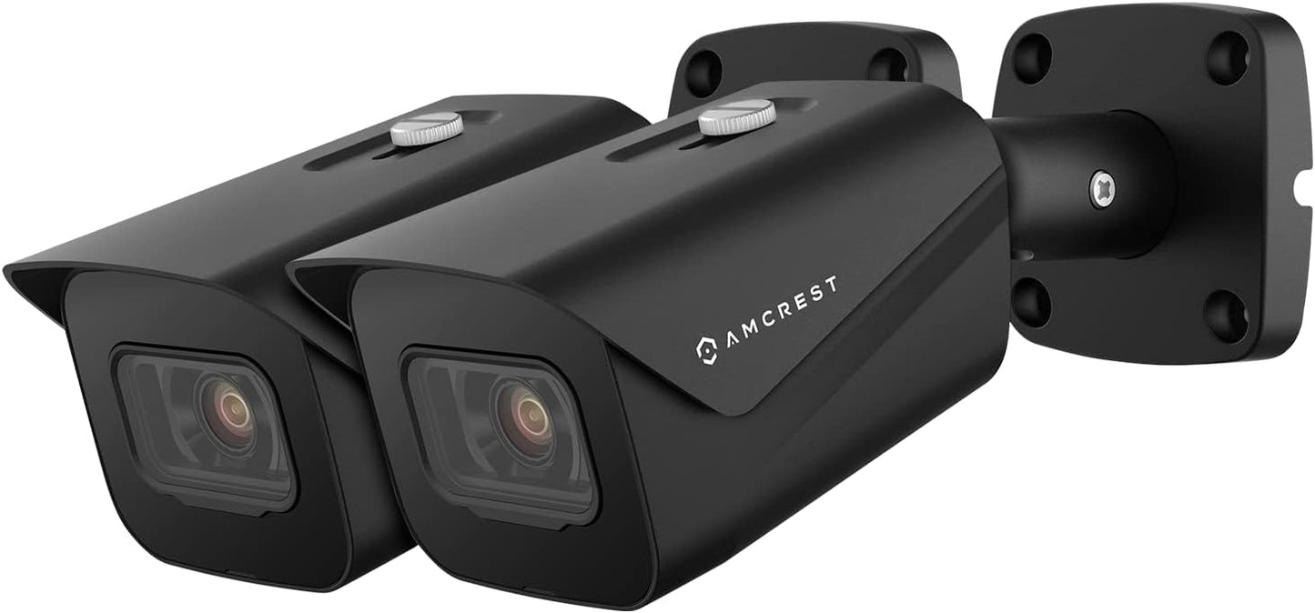 Amcrest 2-Pack UltraHD 4K Bullet POE IP Camera for Security