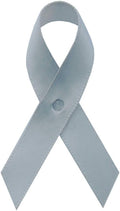 Support USA American Made 250 Silver Satin Awareness Ribbons - Bag
