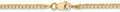 14k Yellow Gold Flat Beveled Curb Chain Necklace 22in - Polished Solid