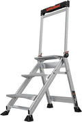 Little Giant Jumbo Step 3-Step Foldable Stool - Stable Wide Steps