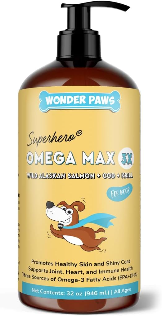 Fish Oil for Dogs - Omega 3 Liquid Supplement for Health