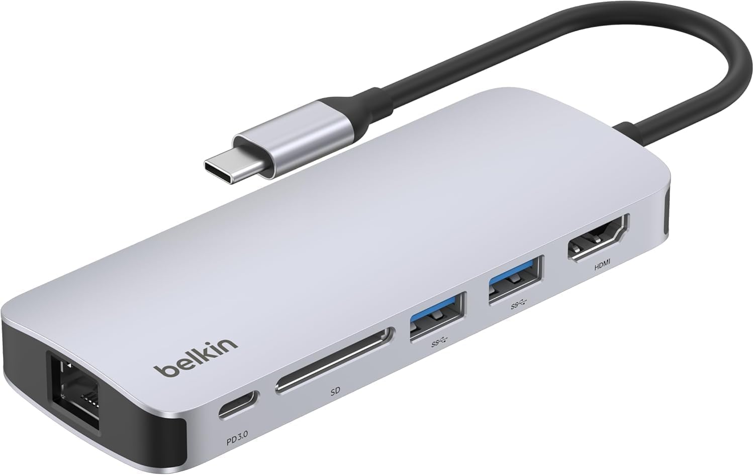 Belkin USB-C Hub - 6-in-1 Multi-Port Adapter for All Devices