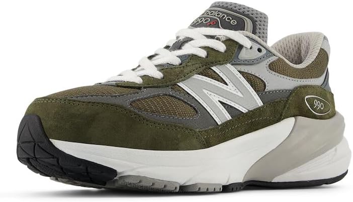 New Balance Kids' 990 V6 Lace-up Sneaker for Comfort and Style
