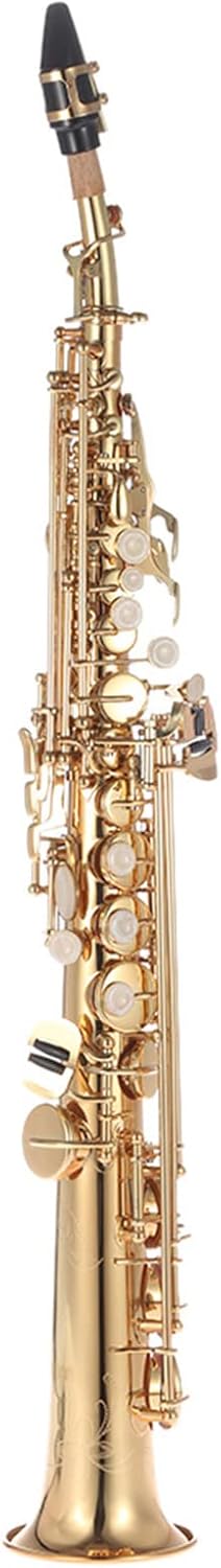 Brass Straight Soprano Saxophone Bb B Flat with Accessories