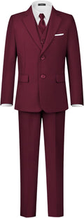 Boys' Formal Suits Set Dresswear Tuxedo Suit Adjustable Waist Saruit