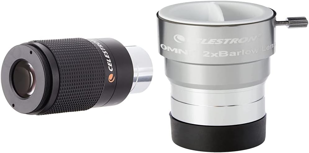 Celestron 93230 8 to 24mm Zoom Eyepiece with Omni 2X Barlow Lens