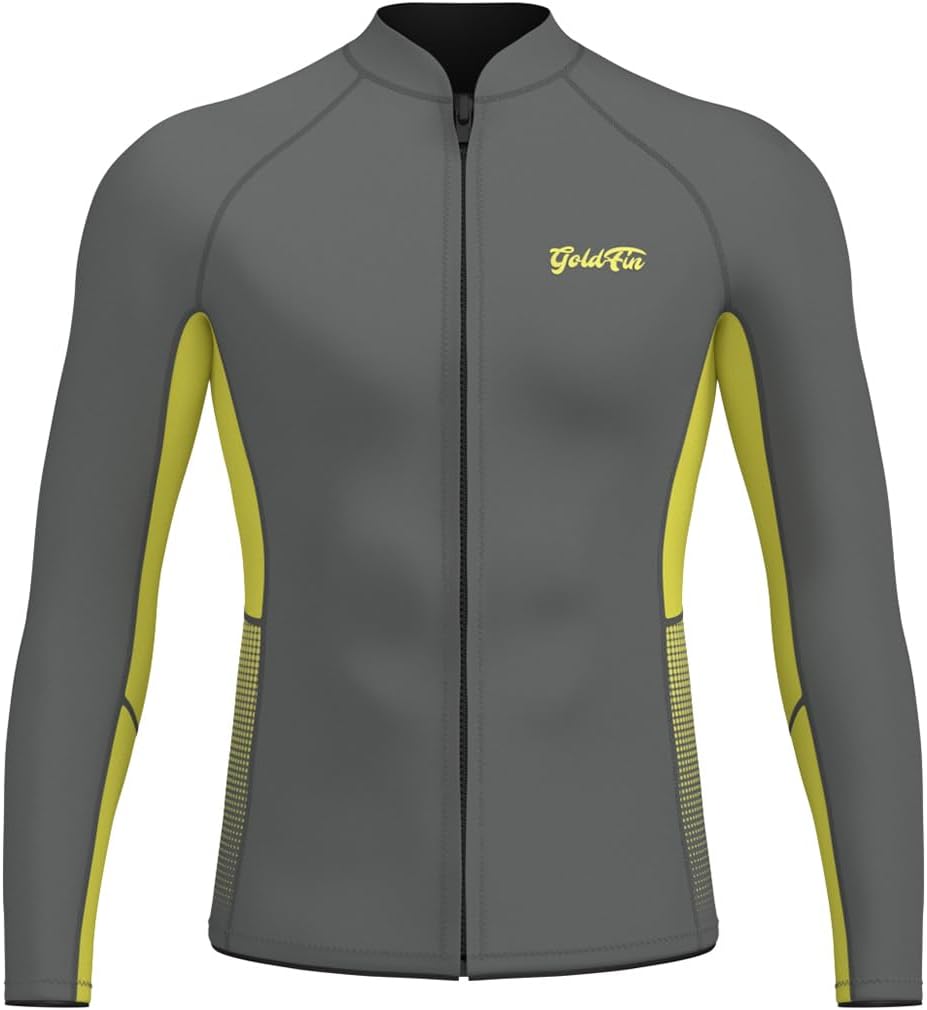 GoldFin Wetsuit Top Men for Diving, Surfing, and Swimming