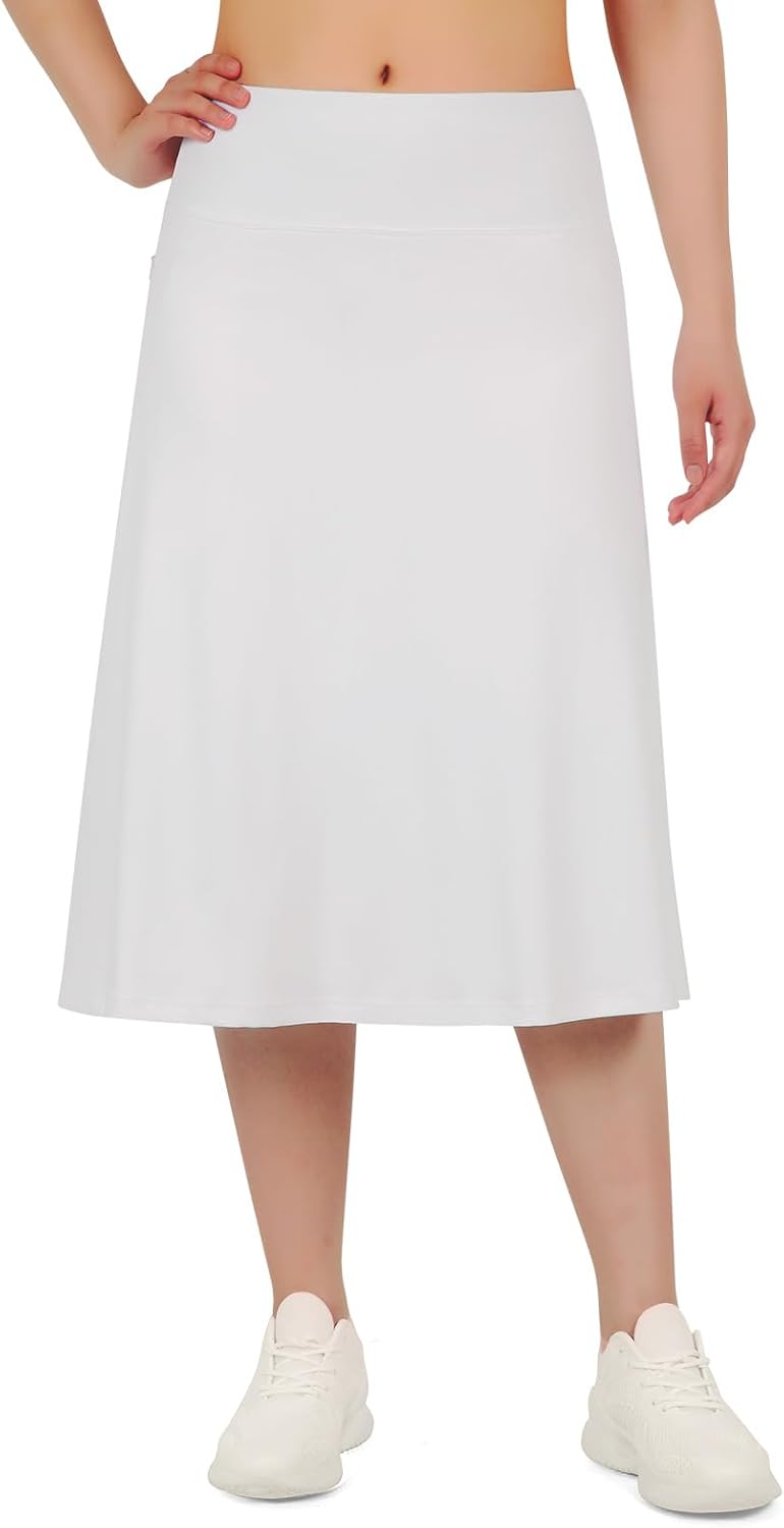 ANIVIVO Women's Knee Length Skorts for Modest Athletic Wear