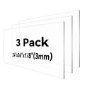 HUAZI 3PACK Plexiglass Sheet 1/8ft Thick 24x36in - Clear Acrylic