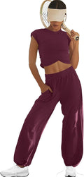 LAMISSCHE Womens Loungewear Set Two Piece Tracksuit - Flattering