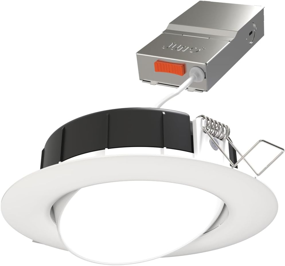 Juno LED Shower Light: Adjustable 4 Inch Wafer Downlight