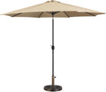 11FT Garden Table Umbrella with 30lb Base - Easy Crank & Tilt