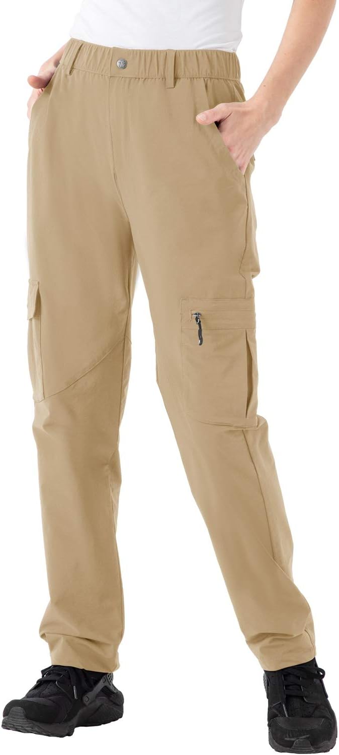 Rdruko Women's Hiking Cargo Pants for Outdoor Adventures