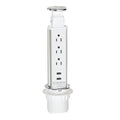 Pop Up Outlet for Countertop Receptacle Power Strip with USB - Hidden