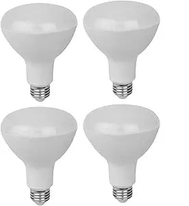 LED BR30 Flood Light Bulbs 15w Daylight Glow 5000K 4-Pack