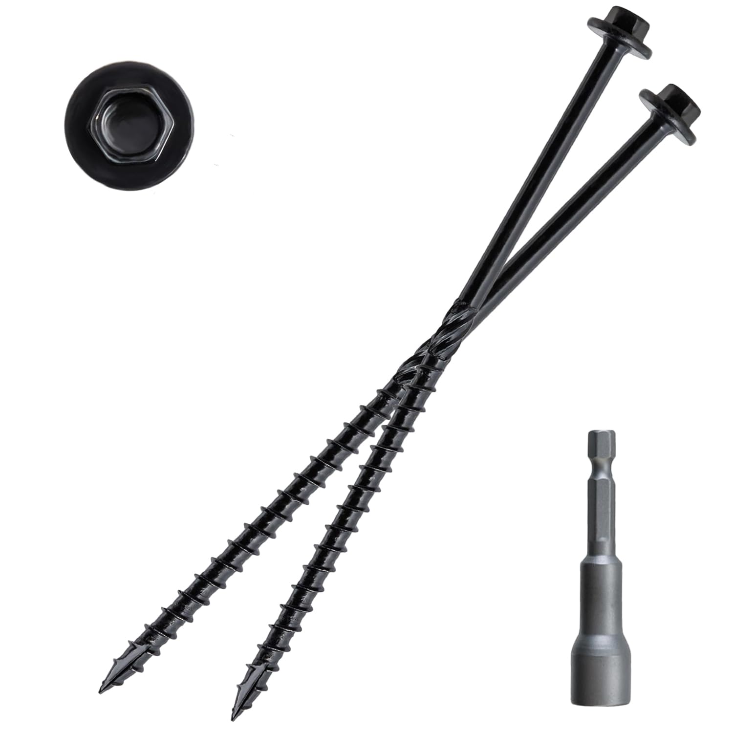 Heavy Duty Hex Head Wood Screws for Timber and Landscaping