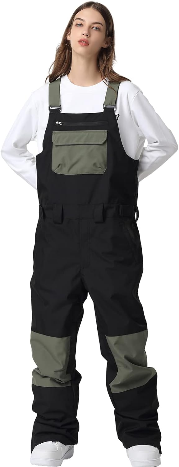 SEARIPE Insulated Snow Bibs - Adjustable Overalls