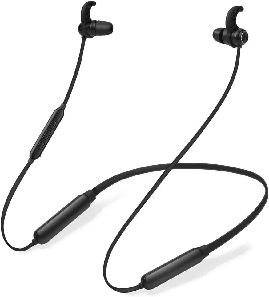 Avantree Bluetooth Neckband Earbuds - No Delay, 20 Hrs Play, Mic, Magnetic, Light, & Comfort