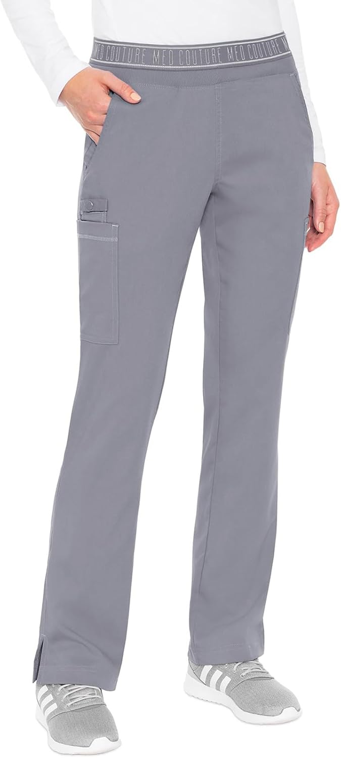Med Couture Women's Yoga Pull-On Pant with 7 Pockets for Comfort