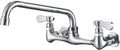 Wall Mount Kitchen Faucet with 10 Inch Swivel Spout for Sinks