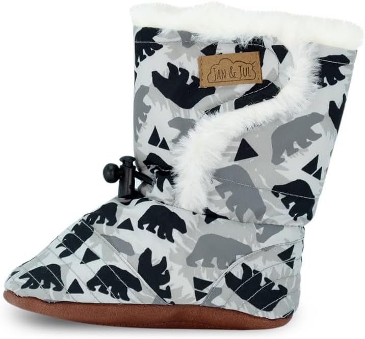 Faux Fur Lined Winter Booties for Babies and Toddlers - Cozy Warmth