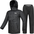 ILM Motorcycle Rain Suit for Men Waterproof Raincoat and Pants