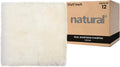 Natural Sheepskin Chairpad with Non-Slip Backing for Comfort