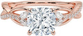 1-3 CT Moissanite Engagement Ring - Cushion Brilliant Cut Elegance