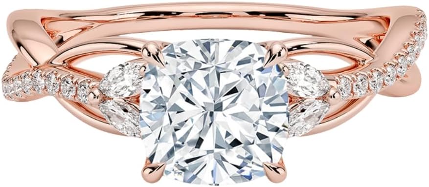 1-3 CT Moissanite Engagement Ring - Handcrafted Elegance