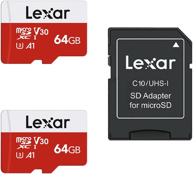 High Speed Lexar 64GB Micro SD 2 Pack