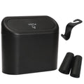Mini Car Trash Can with Lid - Leakproof Compact Car Garbage Bin