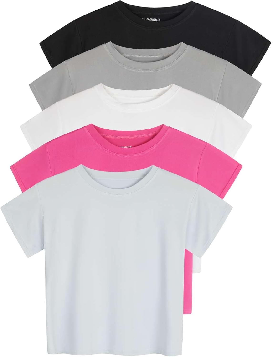 Real Essentials Women's Dry Fit Crop Top for Active Lifestyle